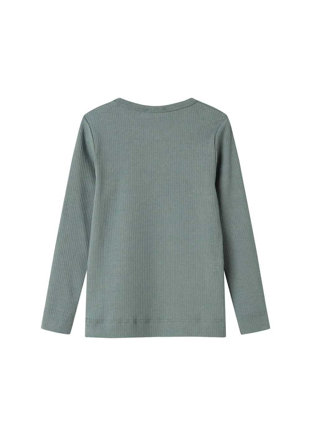 MarMar Plain Tee LS T-shirt Dusty Green rib