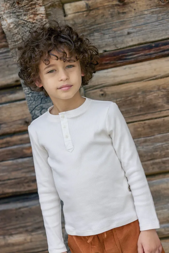 Bonton Winter Tales Mouette T-shirt ecru bomuld