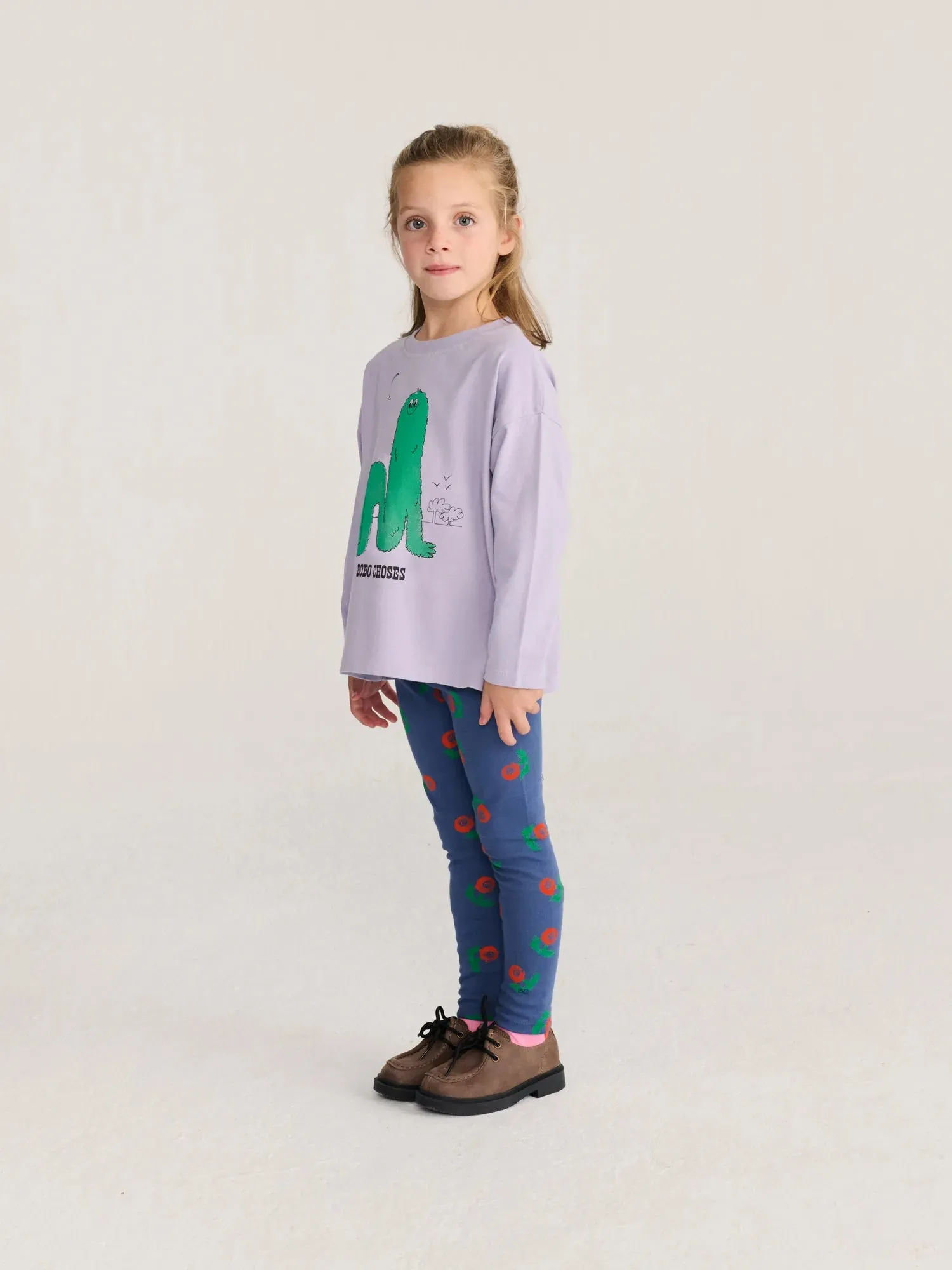 Bobo Choses Stamp Bloom leggings navy str 2-13 år
