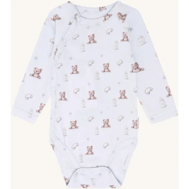 Hust & Claire Bing Teddy body A Bit Blue lang ærme