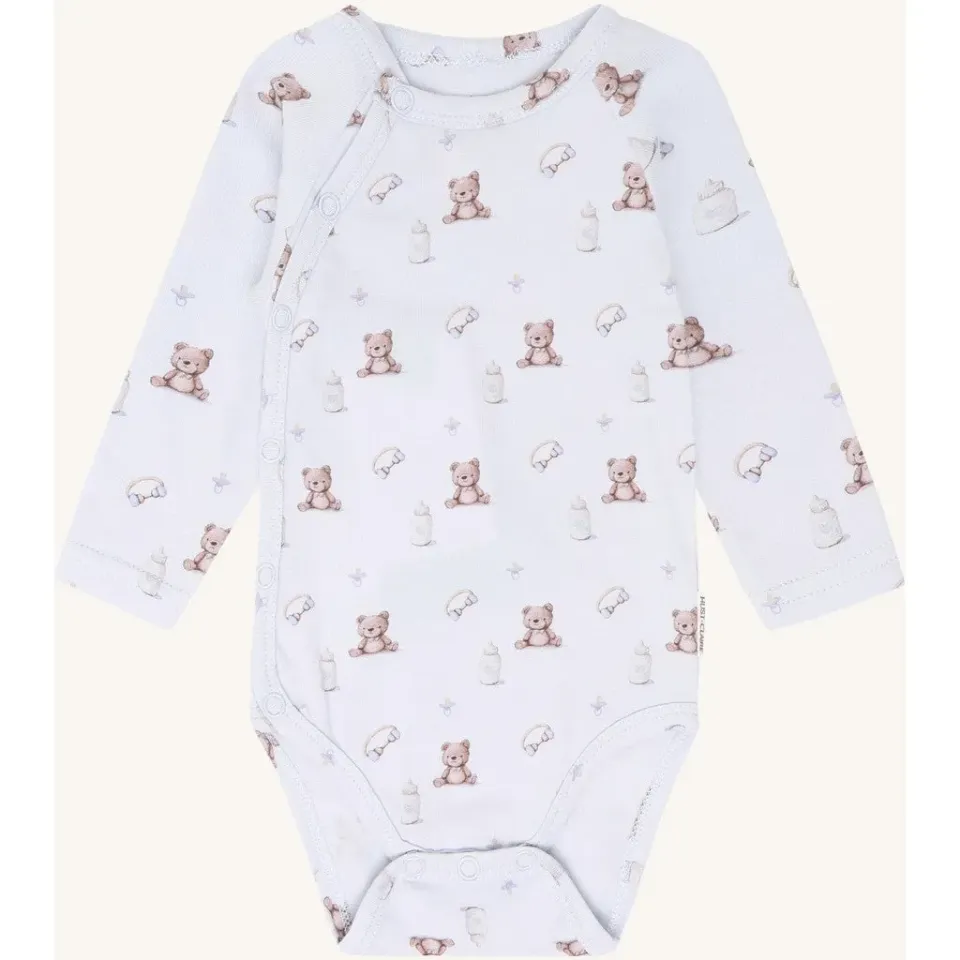 Hust & Claire Bing Teddy body A Bit Blue lang ærme