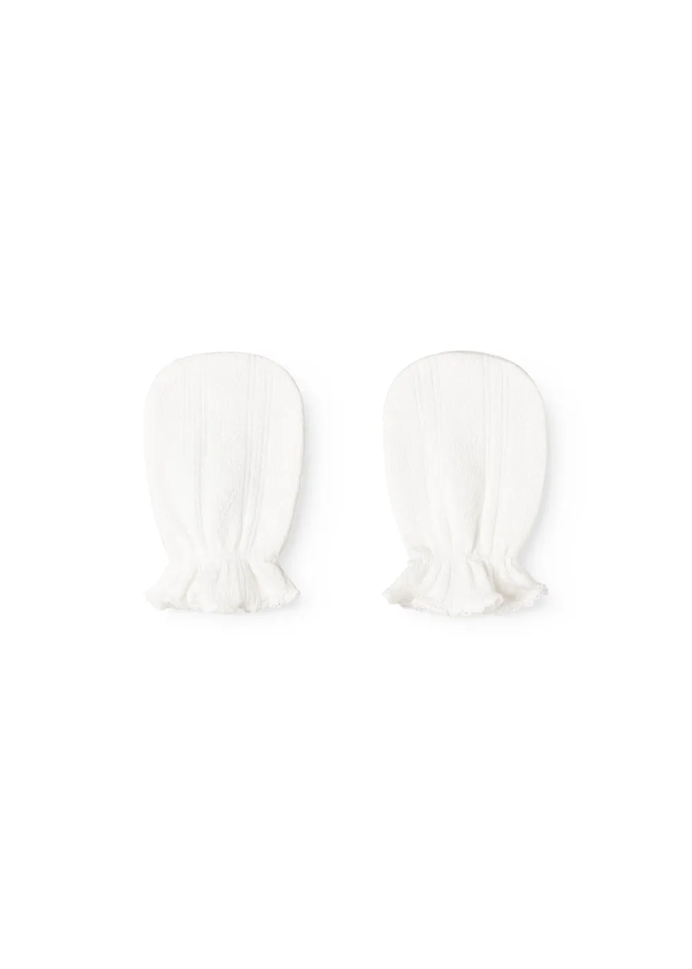 MarMar Glovies luffer Gentle White pointelle