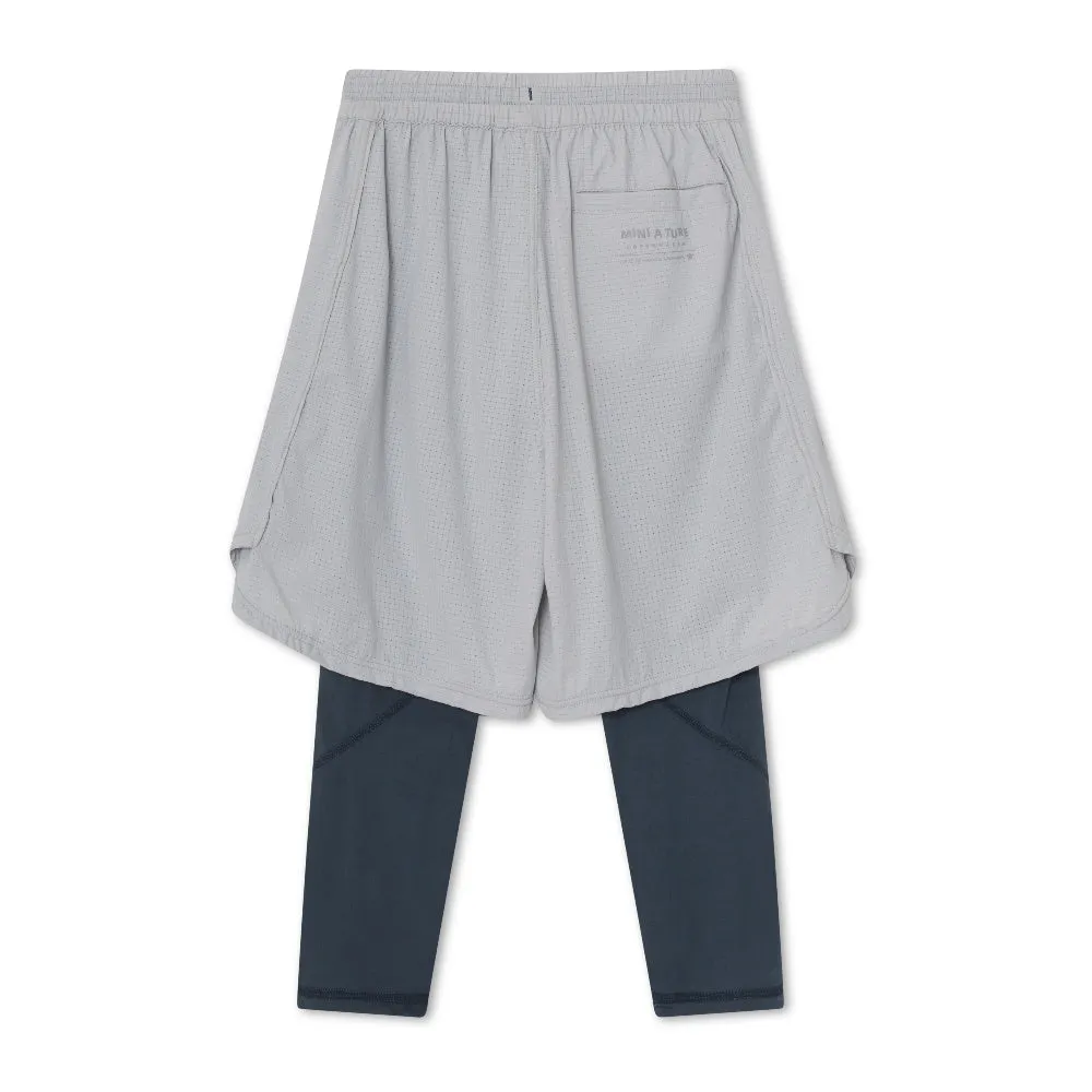MINI A TURE Matsilas shorts Muted lime med leggings