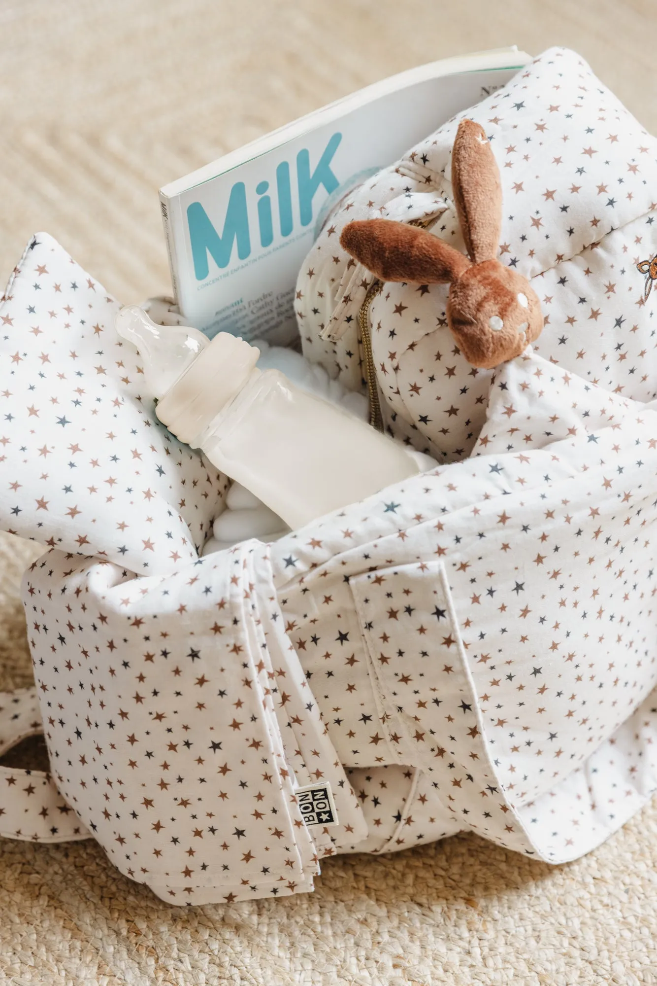 Bonton Baby Star pusletaske bomuld stjerneprint