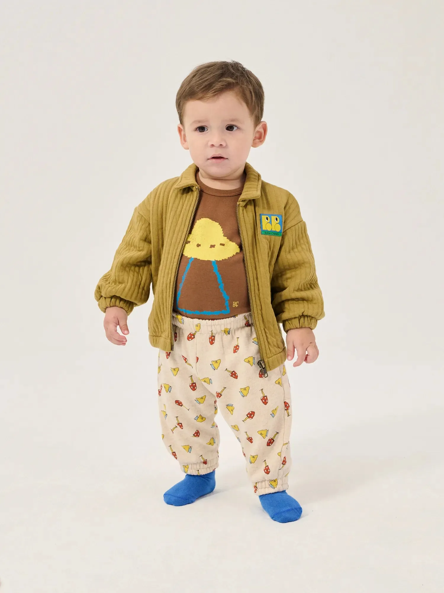 Bobo Choses Pixel Abduction body brun økologisk