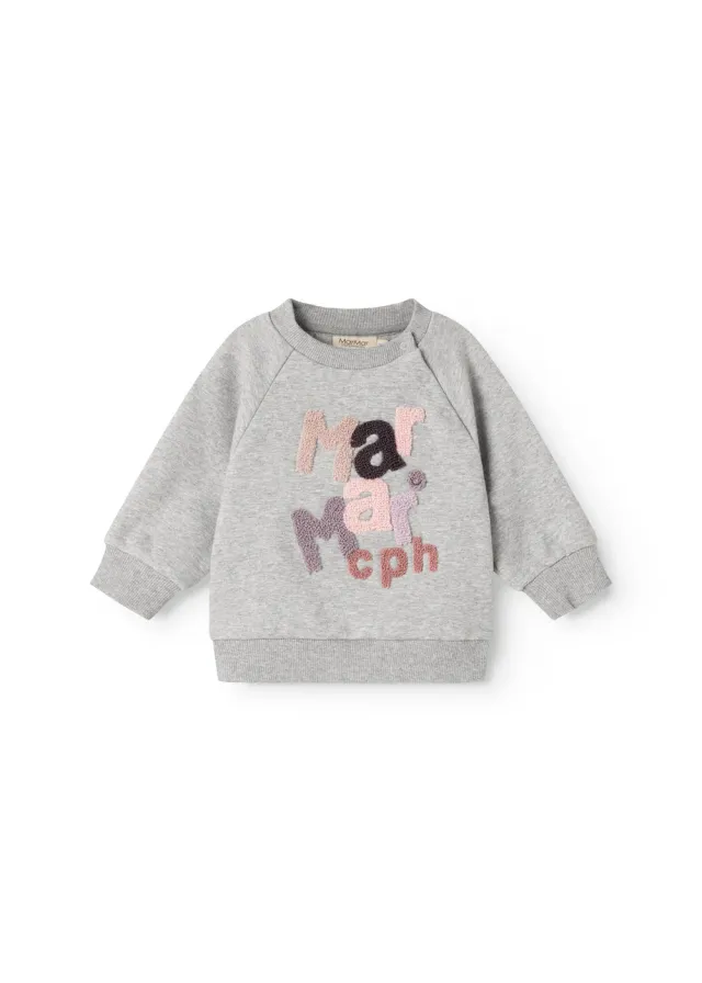 MarMar Theos B bluse Cloud Grey Logo sweat