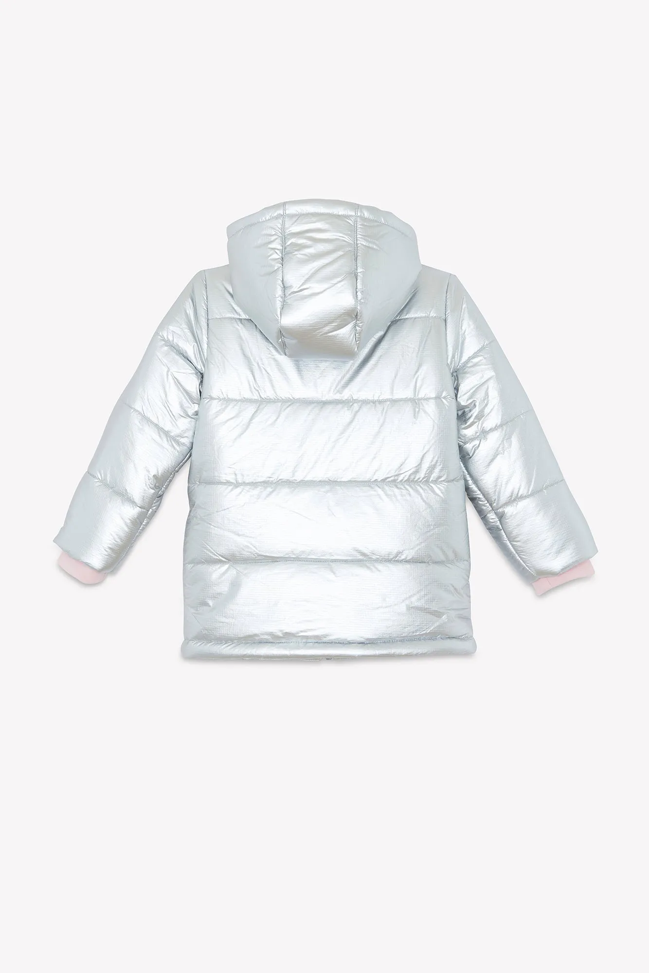 Bonton Meli Girl dynejakke sølv metal
