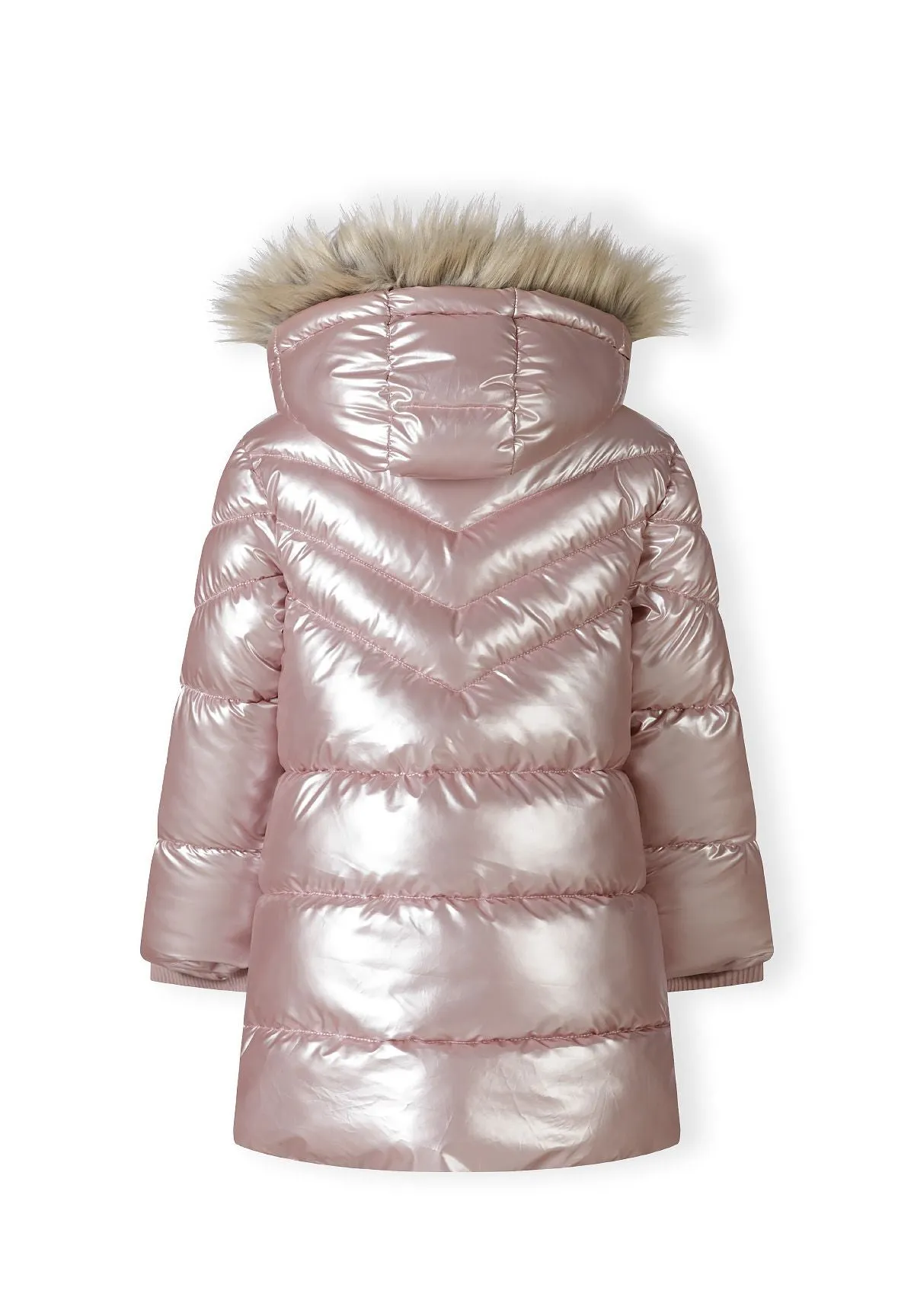 Minoti 45284 vatteret jakke pink glans pige