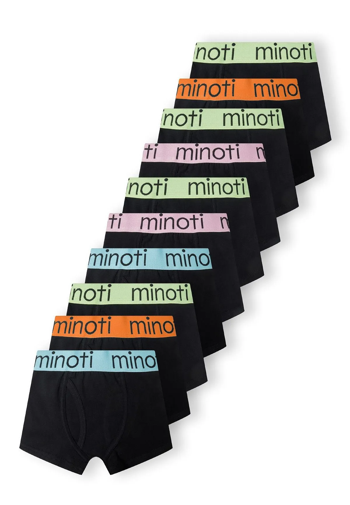 Minoti 41657 boxershorts sort 10-pak til drenge