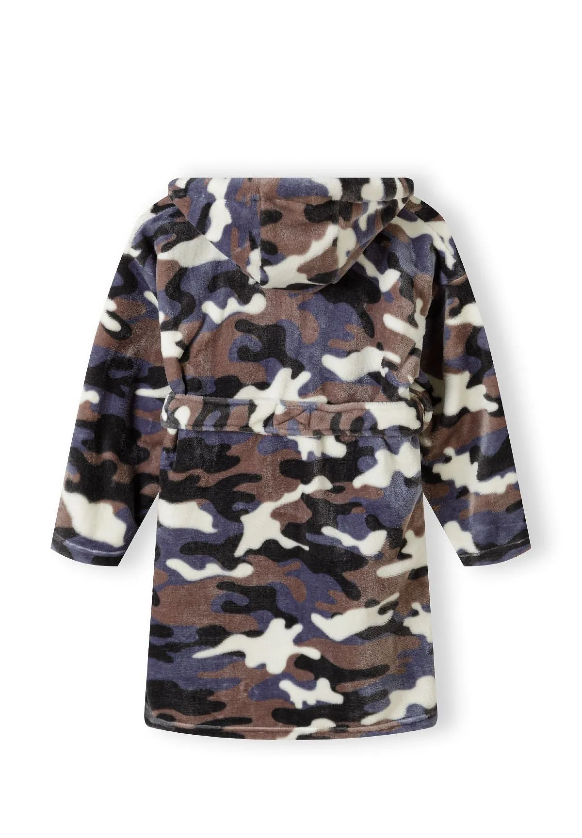 Minoti 41545 Badekåbe camouflage sort fleece