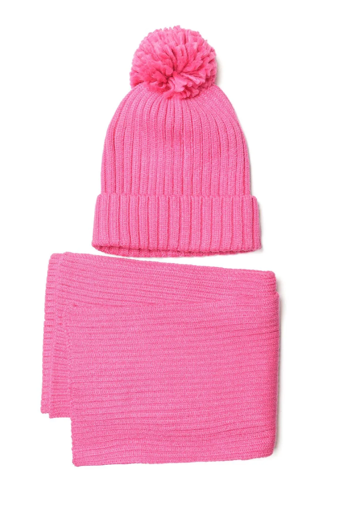 Minoti 41607 Hue halstørklæde sæt rosa viskose