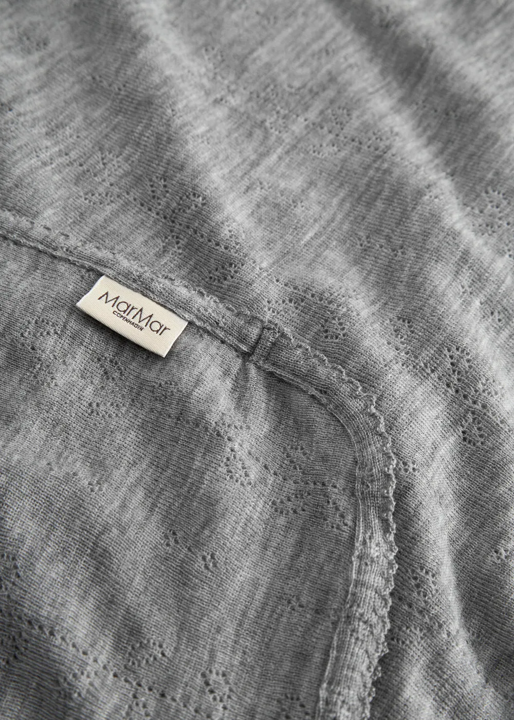 MarMar Copenhagen Alida uld babytæppe Grey Melange
