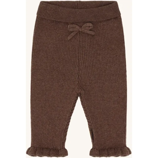 Hust & Claire HCLisa Rib leggings Toffee Melange ribstrik