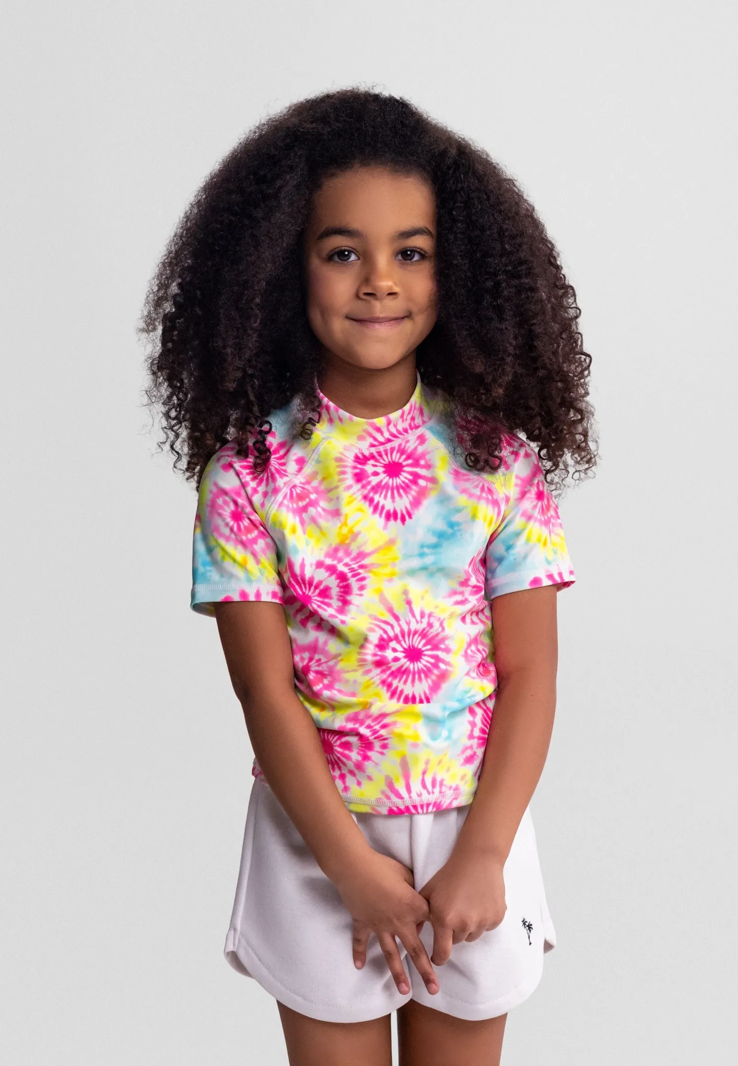 Minoti 44492 badeshirts til piger 2-pak blå batik