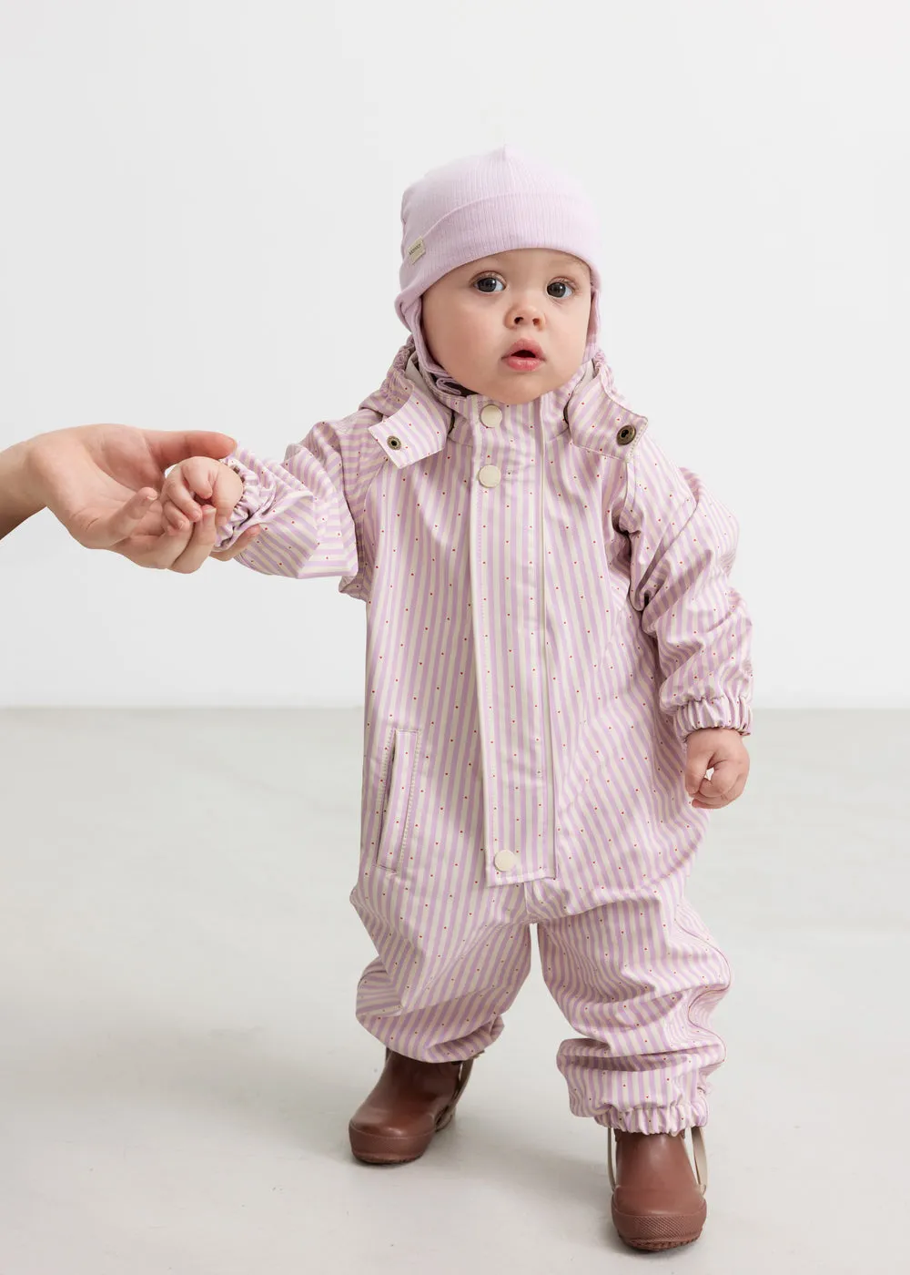 MarMar Orion regndragt Pink Stripe genanvendt