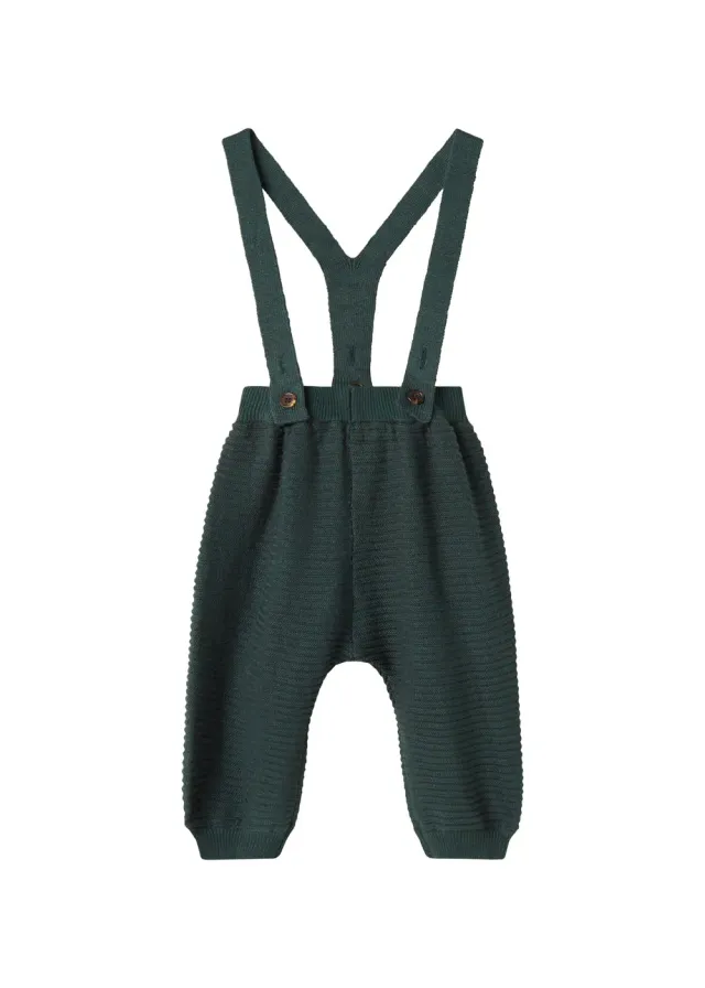 MarMar Copenhagen Perrin strikbukser Dark Leaf bløde seler