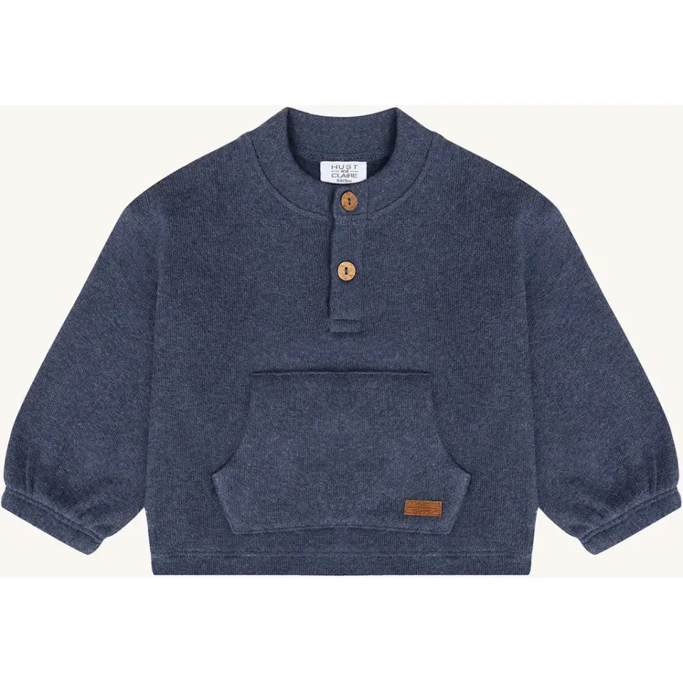 Hust & Claire HCSigurt sweatshirt vintage indigo bomuld