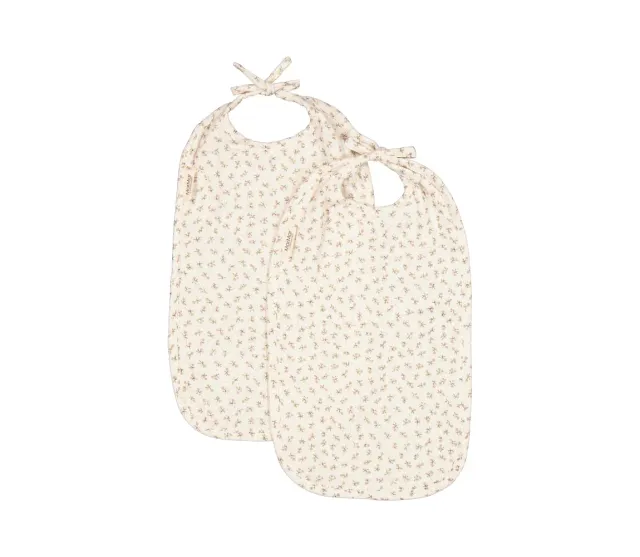 MarMar Jeans Bib Long hagesmæk 2-pak Petite Fleurs