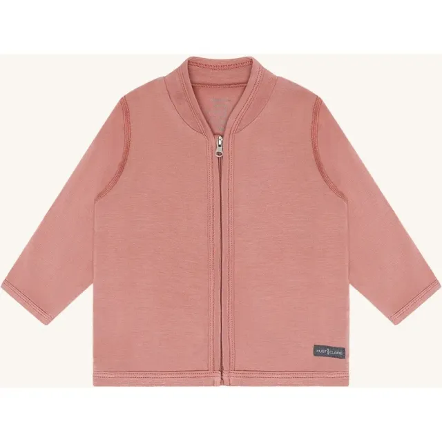 Hust & Claire HCCurd Solid Zip cardigan Old Rosie bambus