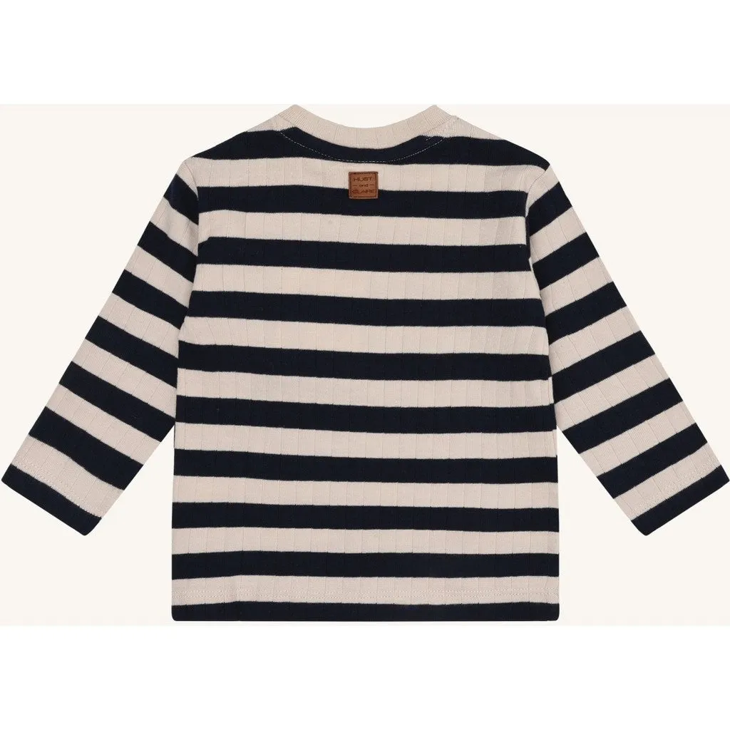 Hust & Claire HCAnton bluse More Navy langærmet økologisk