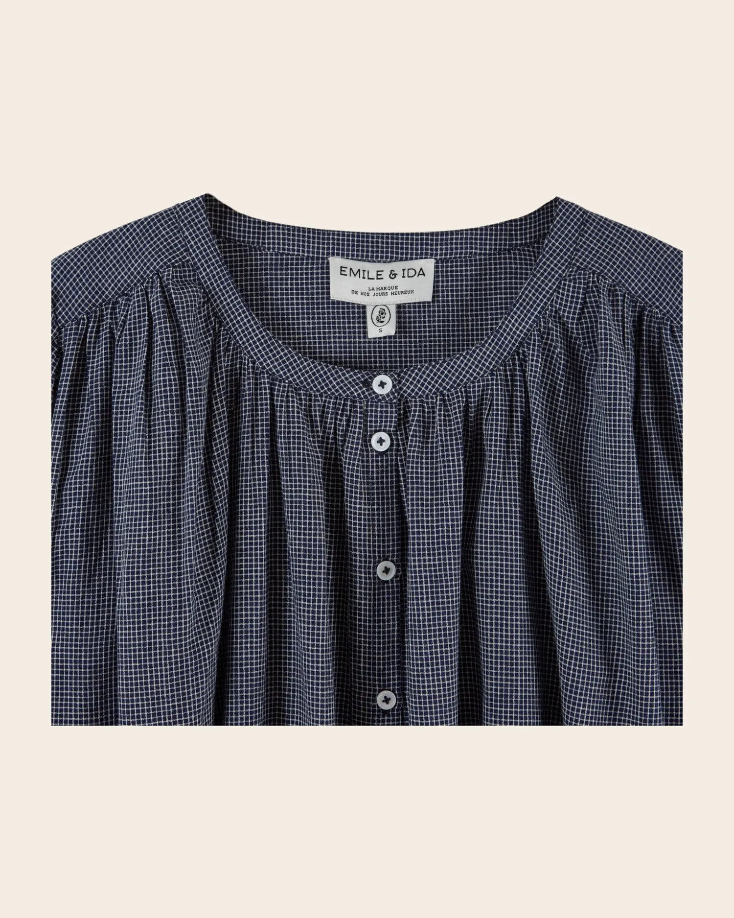 Emile et Ida Edounia Helsinki blouse marine ternet