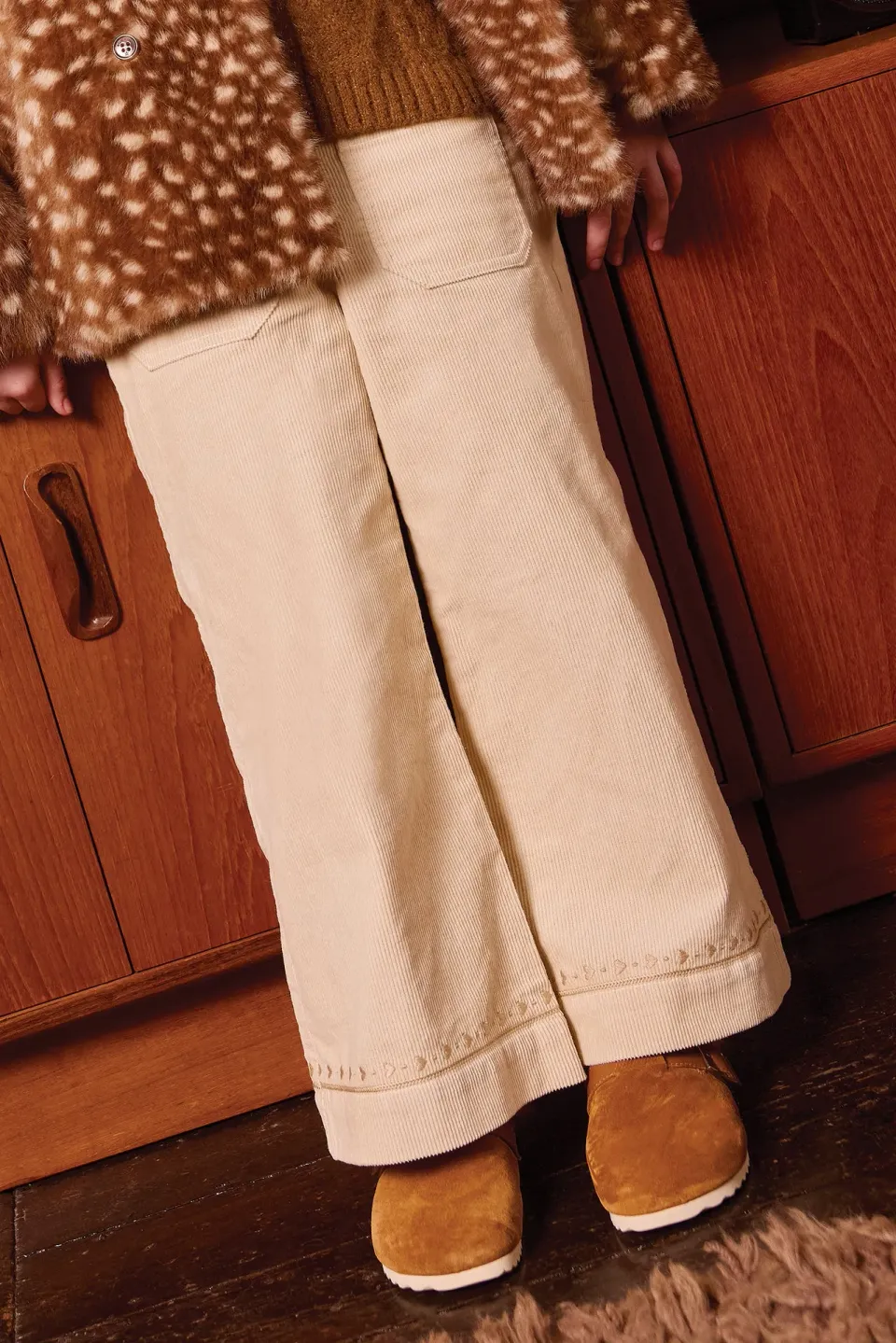 Bonton Lakiko Milk bukser velour 2-14 år beige