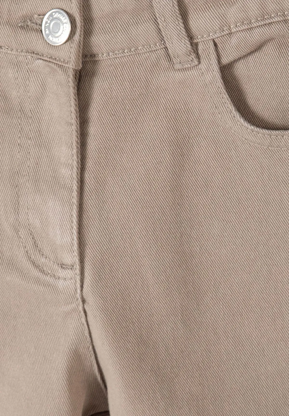 Minoti vide bukser pige beige 5-lommer