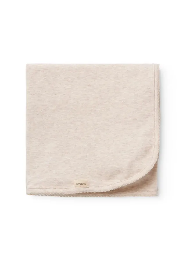 MarMar Alida babytæppe Light Beige Mel. 80x80