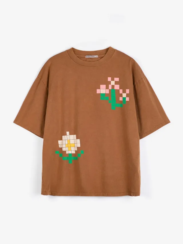 Bobo Choses Pickles Pixel Flowers T-shirt oversize dame