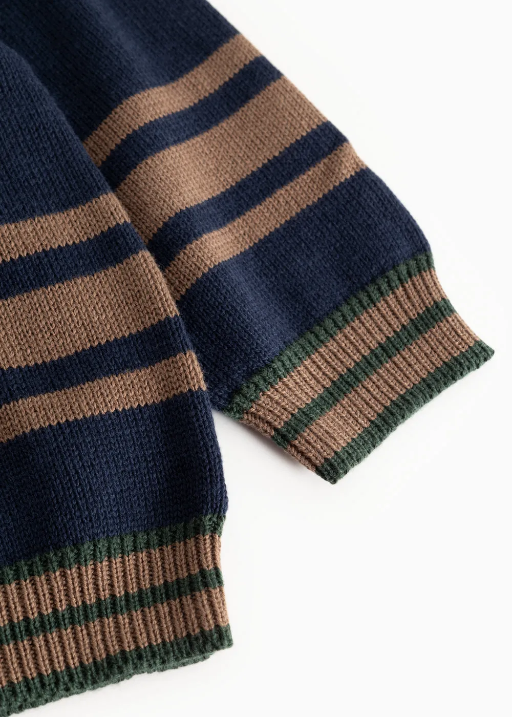 MarMar Tenoa striktrøje Deepest Sea Stripe bomuld