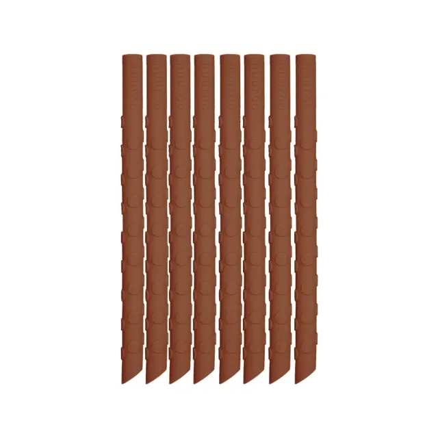 nuuroo Ada sugerør Caramel Café 8-pak silikone 17 cm