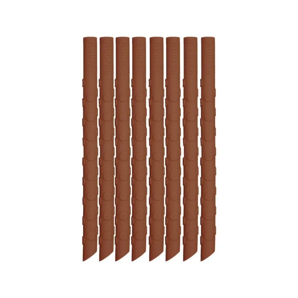 nuuroo Ada sugerør Caramel Café 8-pak silikone 17 cm