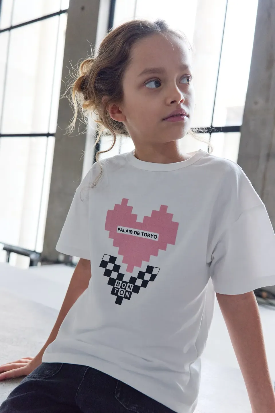 Bonton Palais de Tokyo t-shirt børn bomuld hjerte