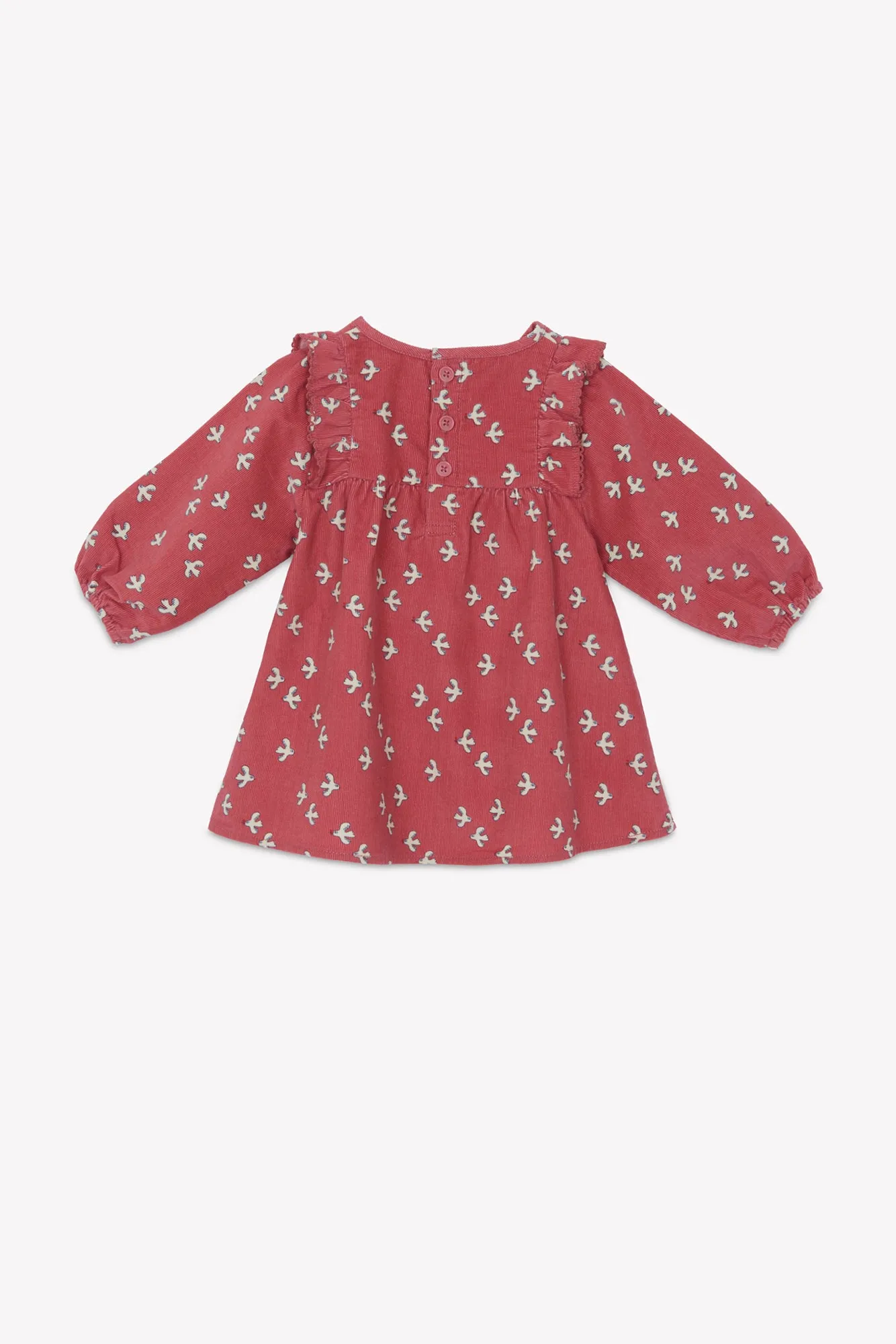 Bonton Mirtle Little Birdy kjole rosa fløjl