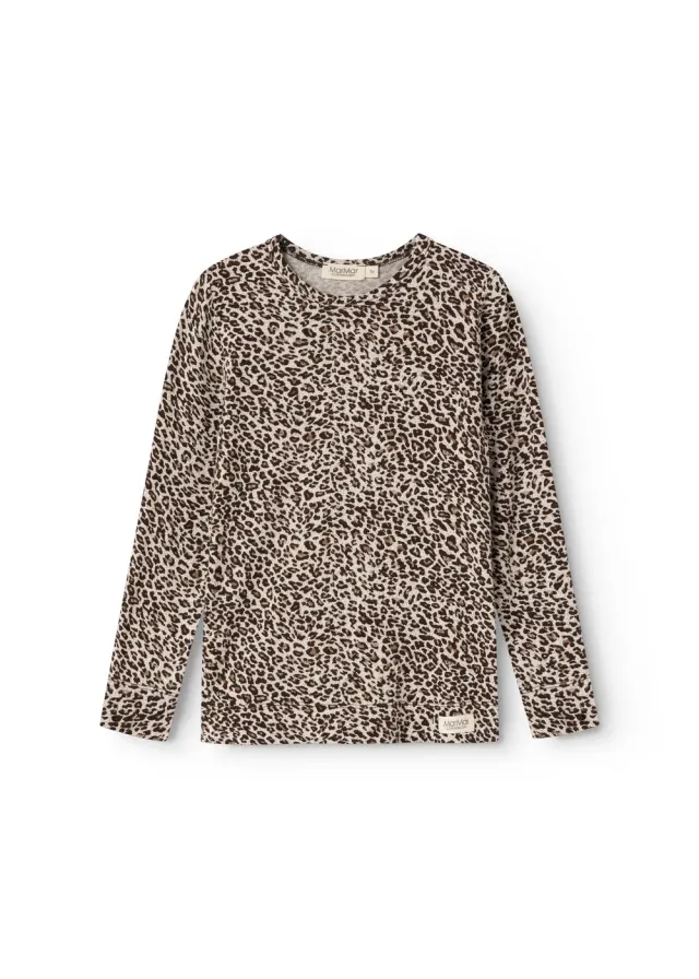 MarMar Leo Tee T-shirt Dark Brown Leo Leopard