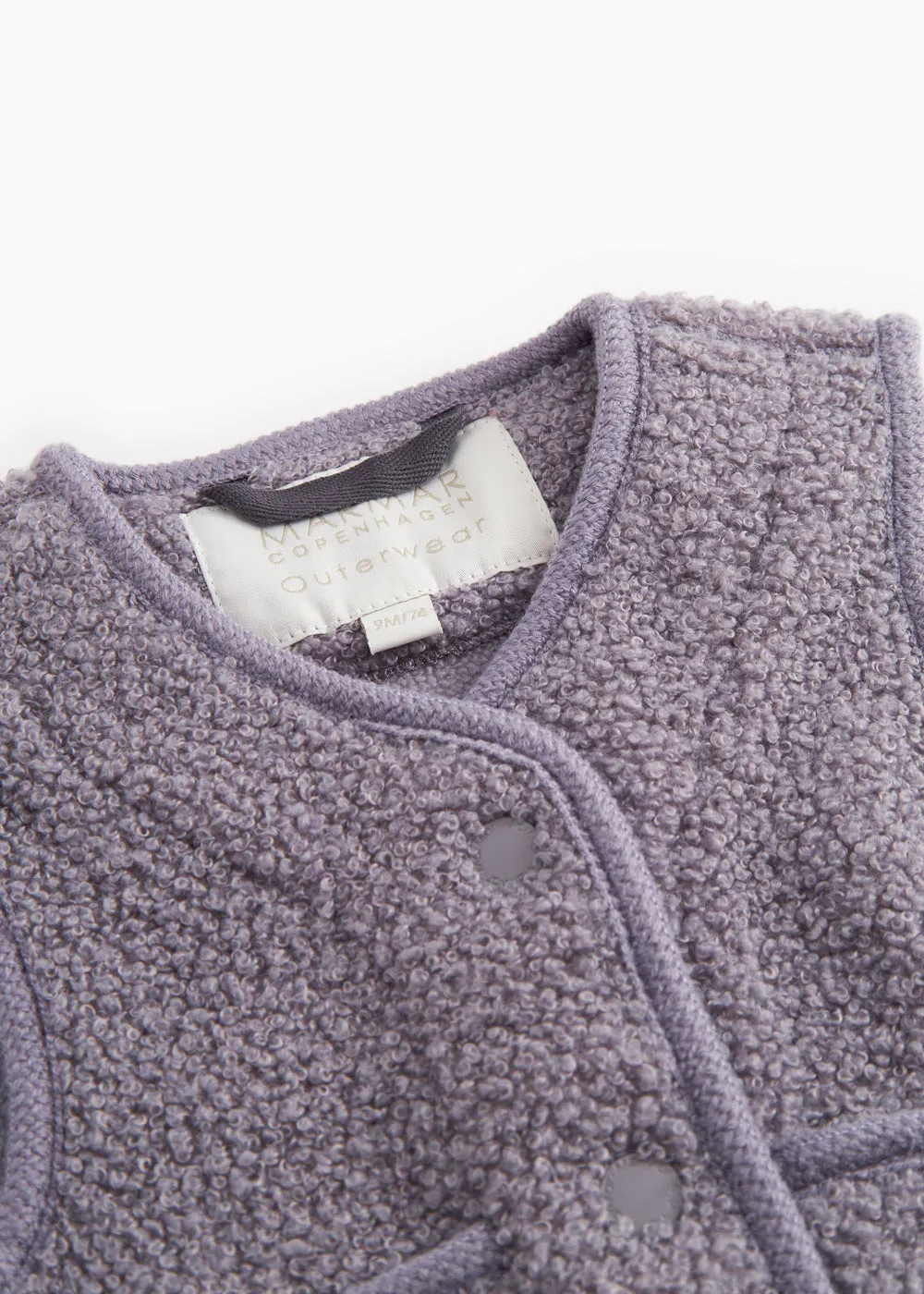 MarMar Ollas Waistcoat teddyvest Purple Suede