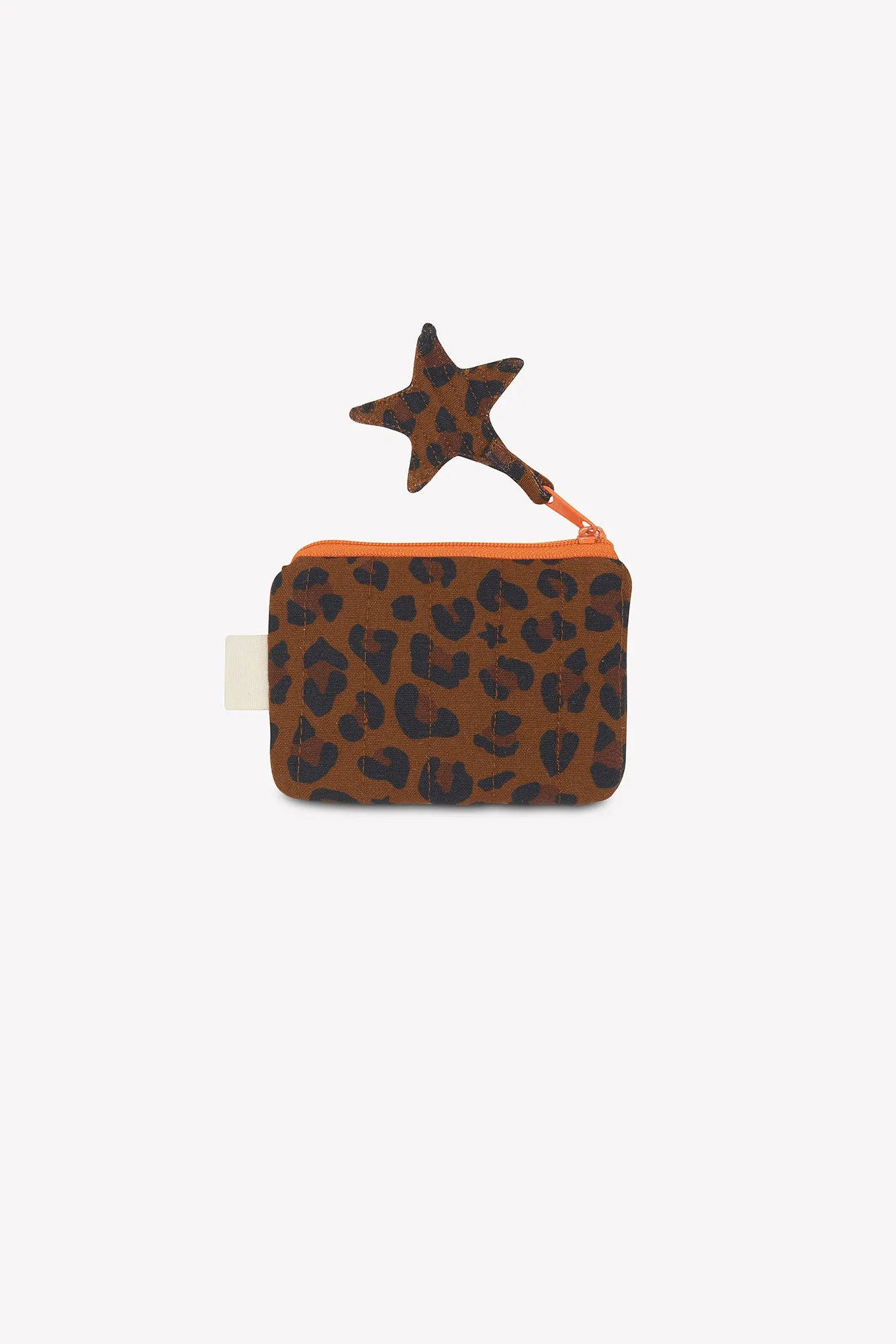 Bonton Ivy mini pochette leopard brun canvas