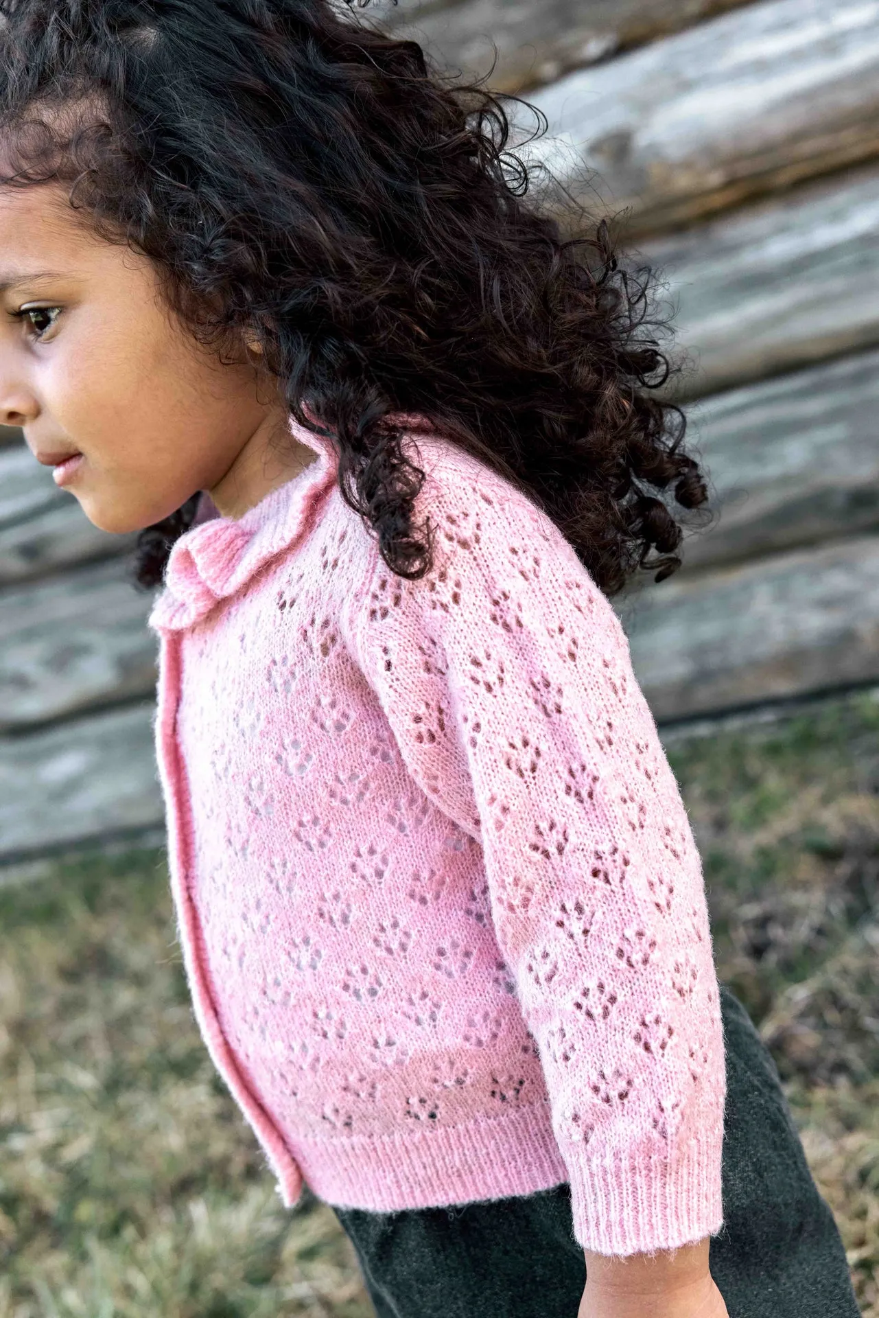 Bonton Corolle vest Rose Blossom hulmønster baby