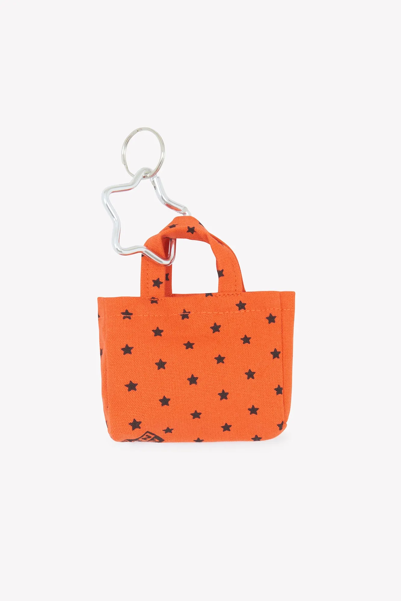 Bonton Cabas Orange Vif nøglering mini tote