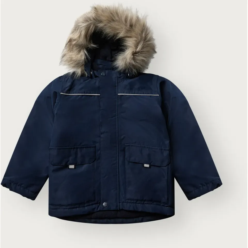 Hust & Claire HCObi Solid vinterjakke More Navy vandtæt