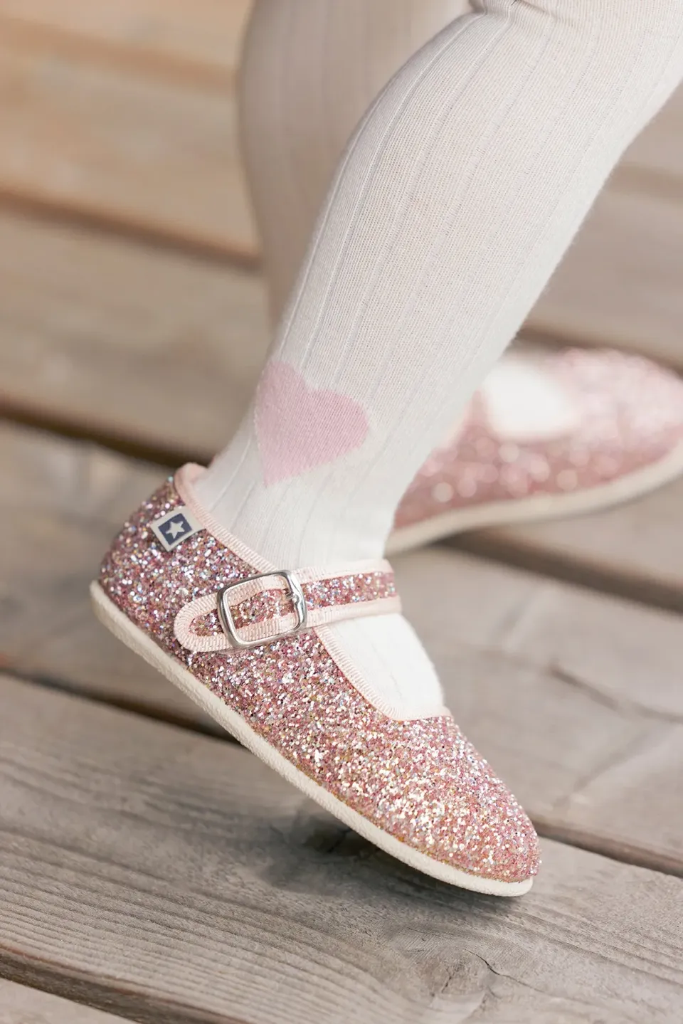 Bonton Jane Pailettes sko guld pailletter