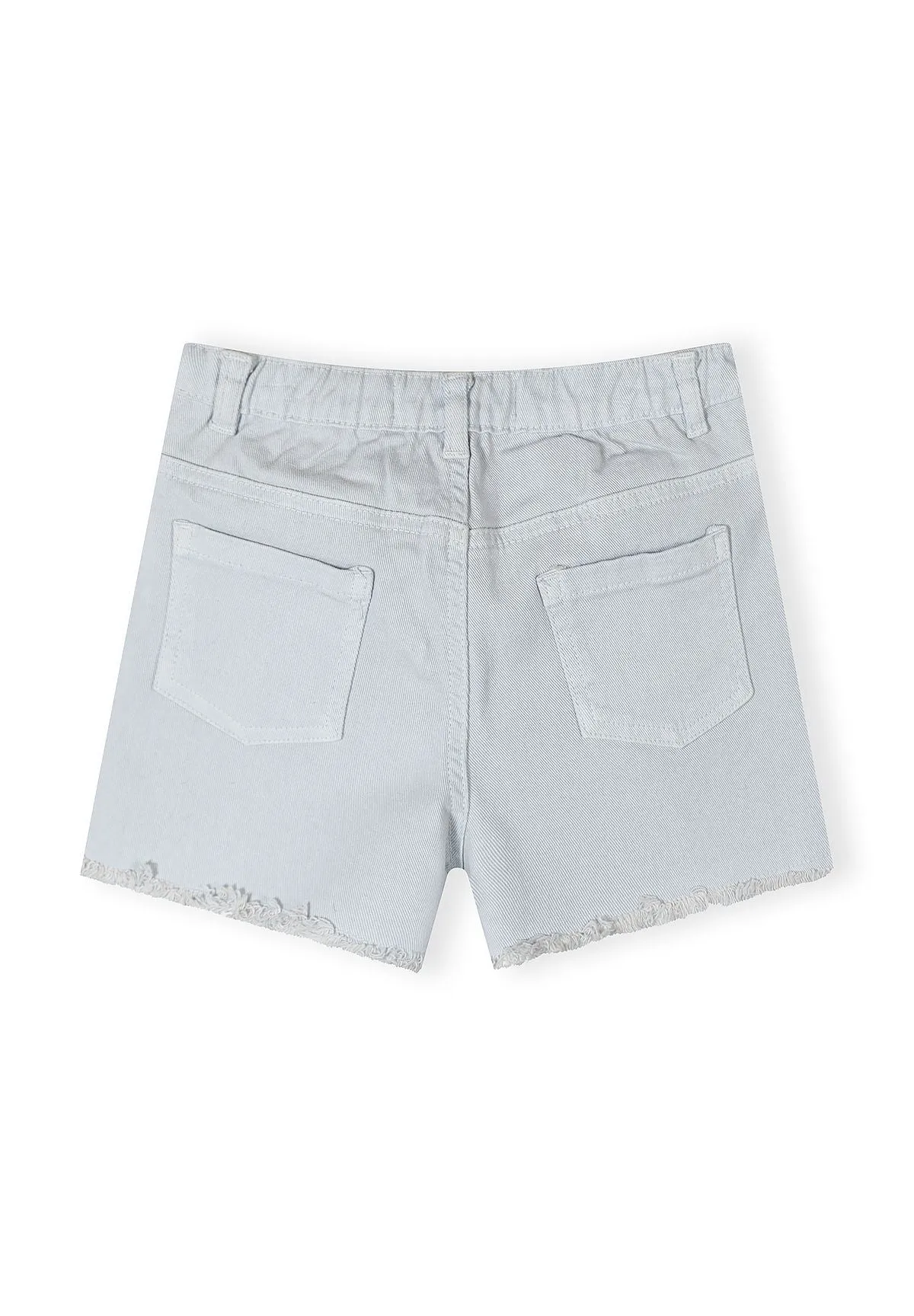 Minoti 44924 shorts 2-pak hvid lyseblå piger