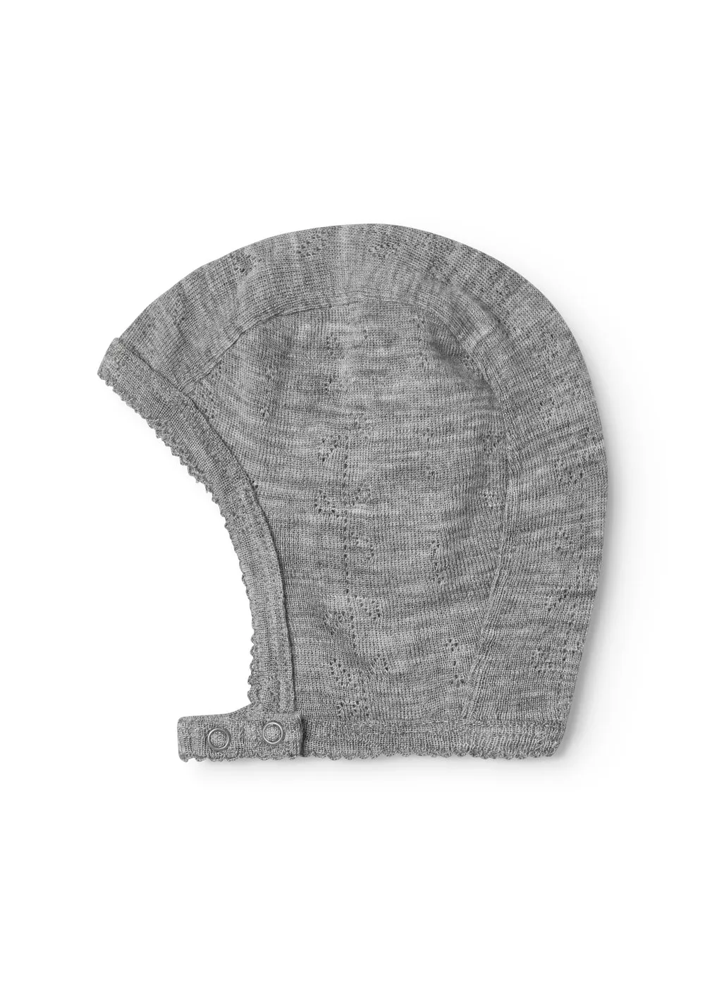 MarMar Hoody Uld Pointelle hue Grey Melange