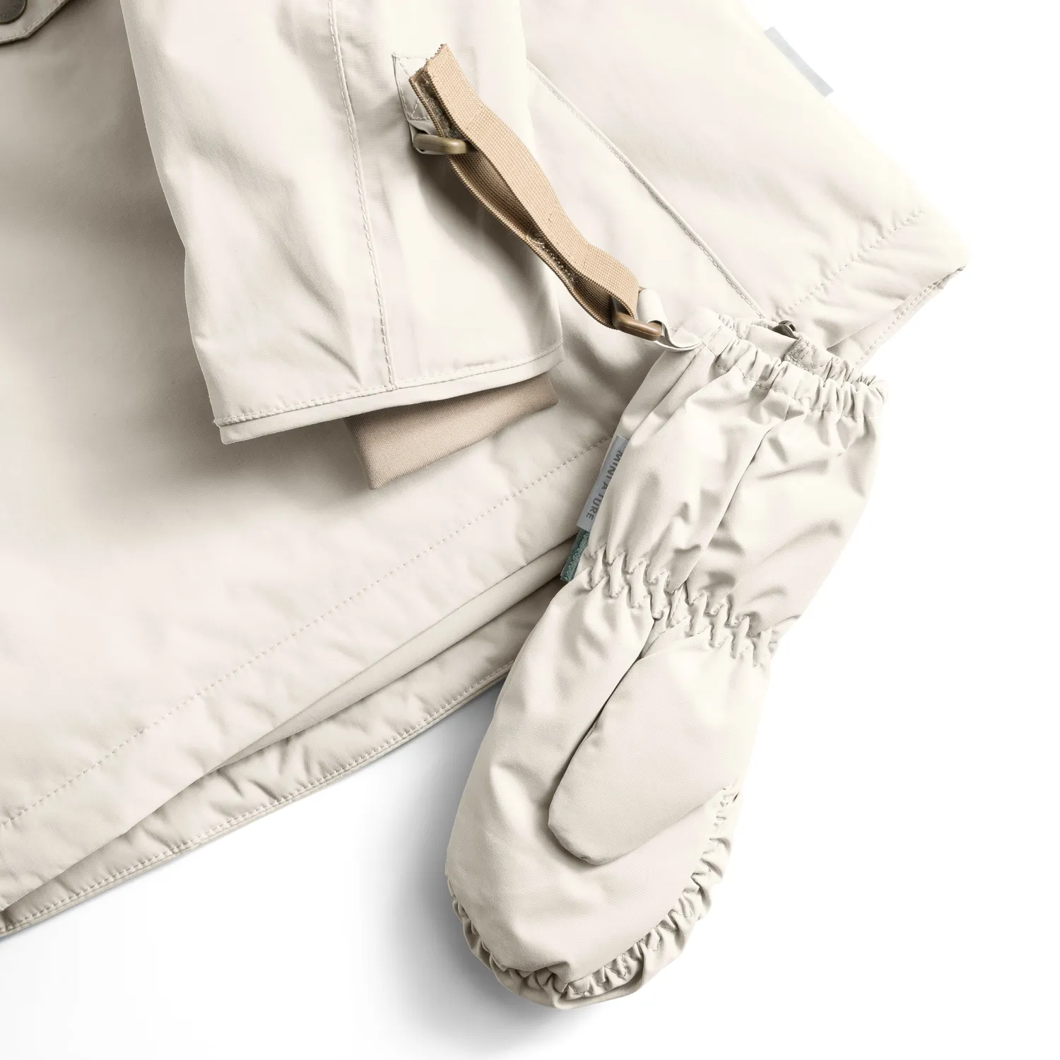 MINI A TURE CESAR fleece luffer Angora cream vandtæt
