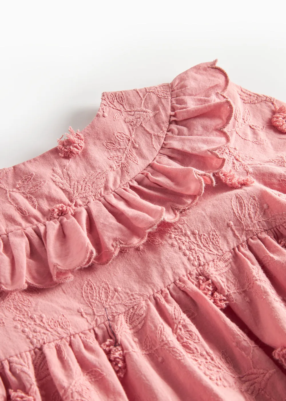 MarMar Deas LS kjole Pink Delight broderi