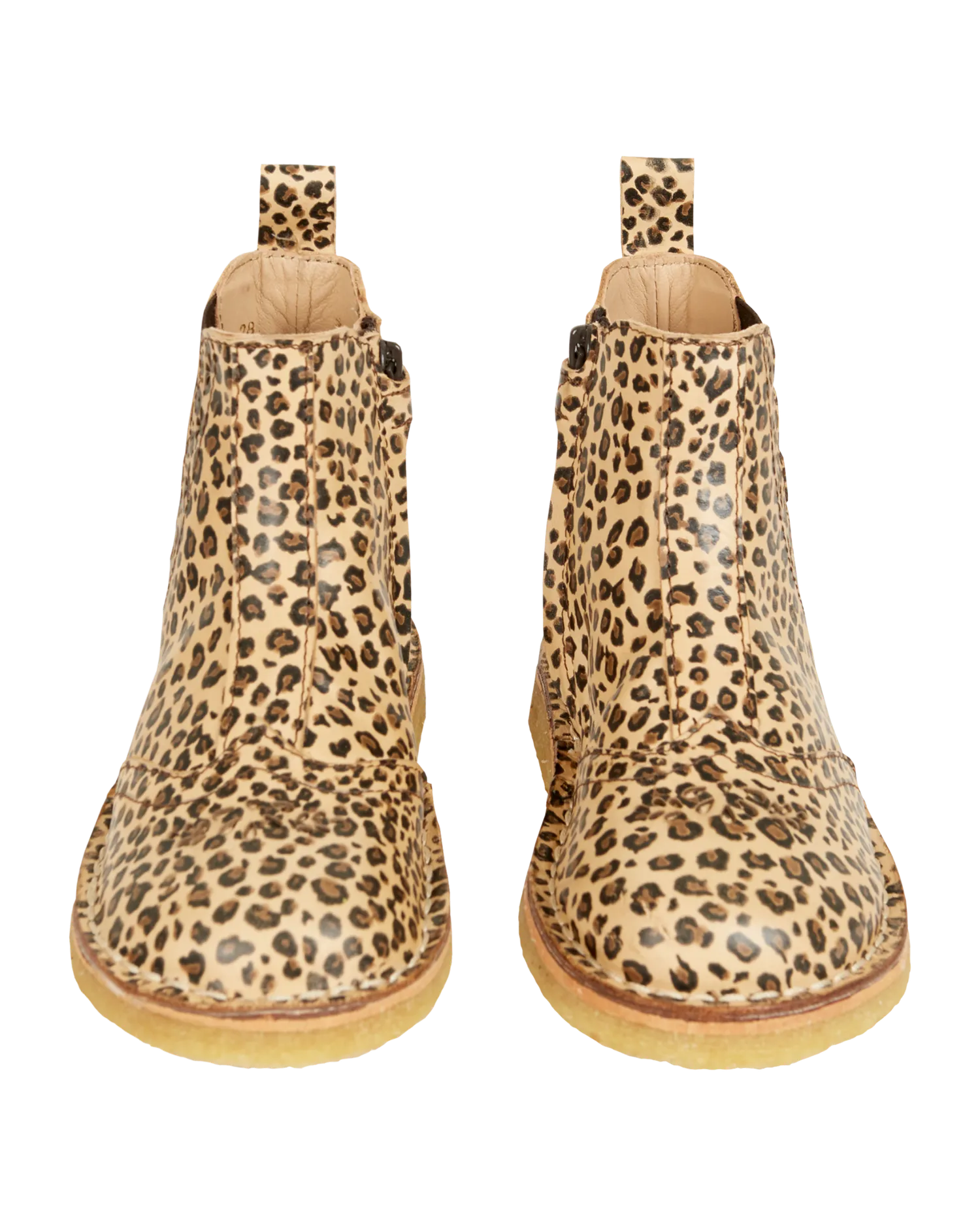 Emile et Ida boots læder beige leopard pige