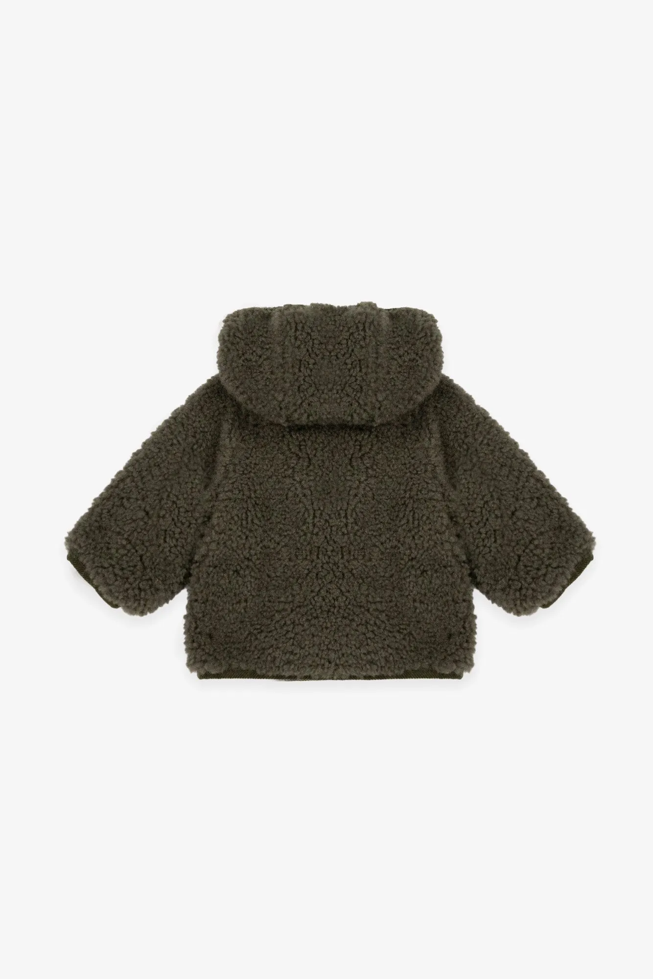 Bonton Piper jakke sherpa kaki highland stjernefoer