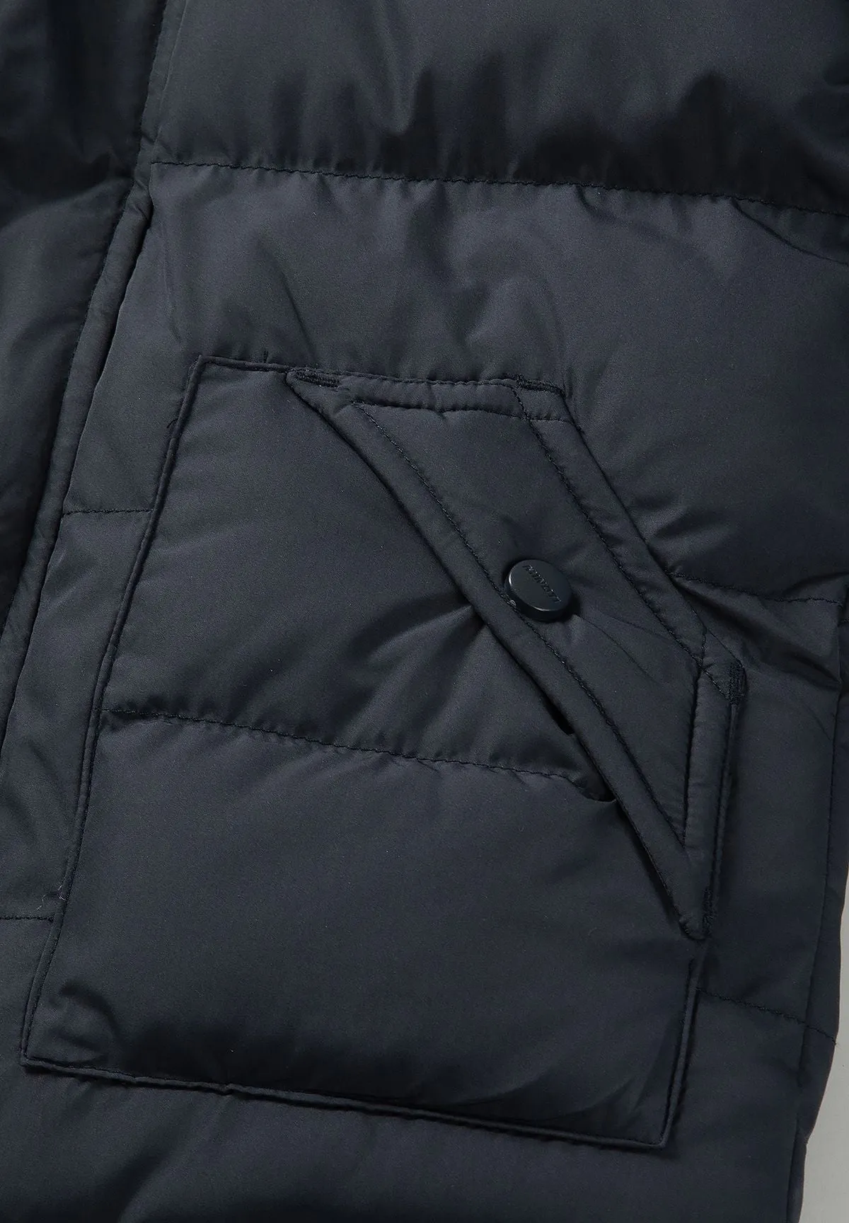 Minoti parka dreng navy quiltet str. 104-172
