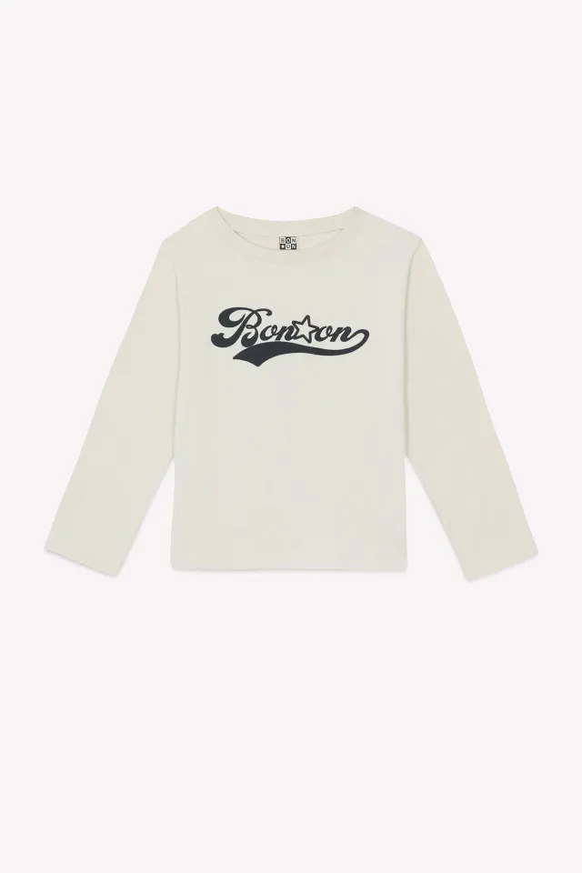 Bonton Taxo Gris Logo t-shirt bomuld langærmet