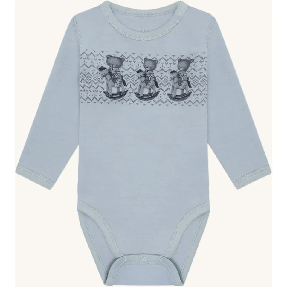 Hust & Claire HCBaloo body baby blue uld bambus